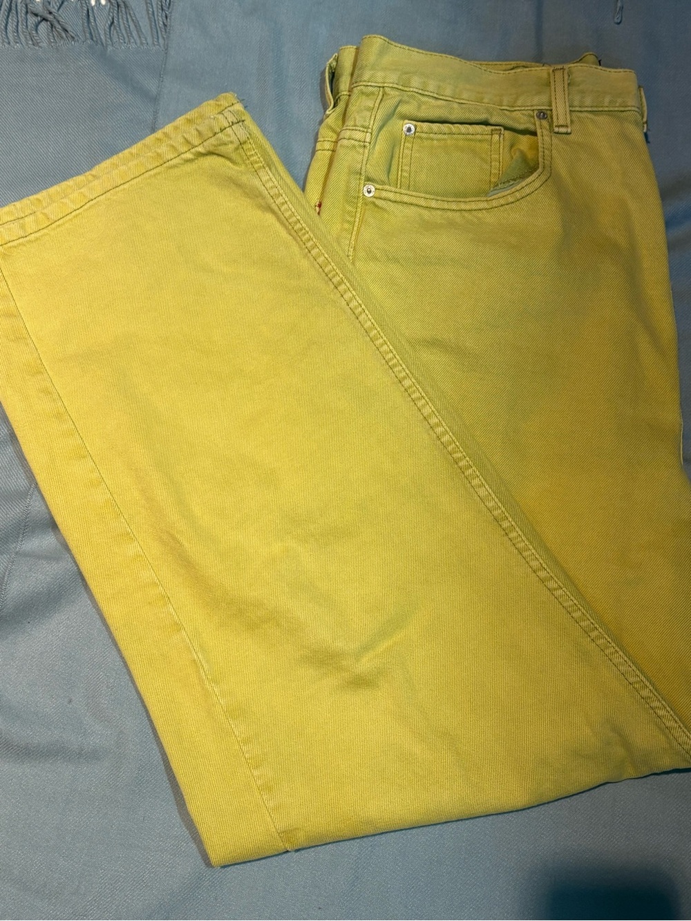 BDG Yellow Wide Leg Jeans